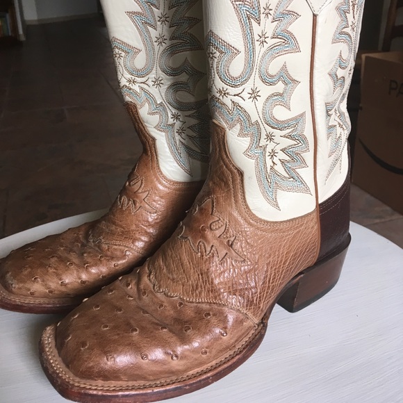 womens lucchese ostrich boots